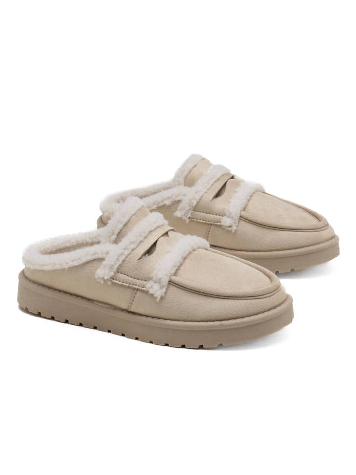 C'M PARIS - Wholesale Muiltjes - Dames - Dubbele Decoratieve Gesp Gevoerde Klomp 65255