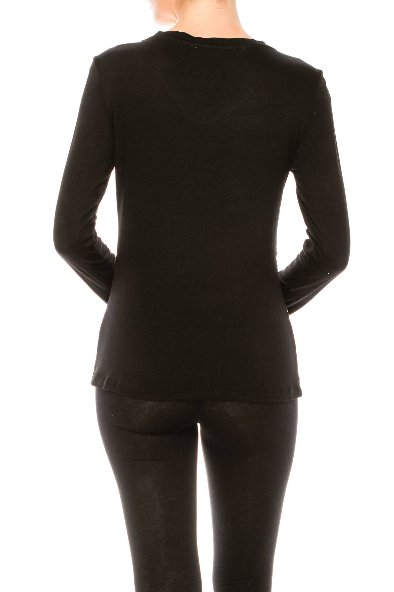 Urban Diction - Wholesale T-Shirt - Women's - Sequin Long Sleeve Shirt4