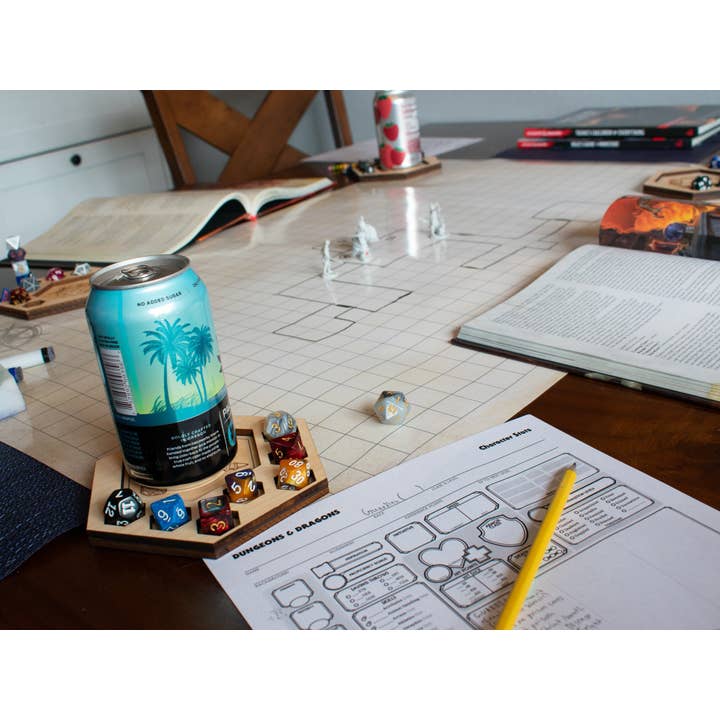 Freckled Lion Workshop - Wholesale Dice - D&D Dice Tray Coasters, 23 Choices (14 Classes + Others)6