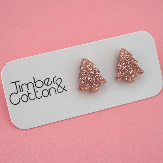 Girlfetti - Wholesale Stud/Post Earrings - Christmas Tree Acrylic Stud Earrings5