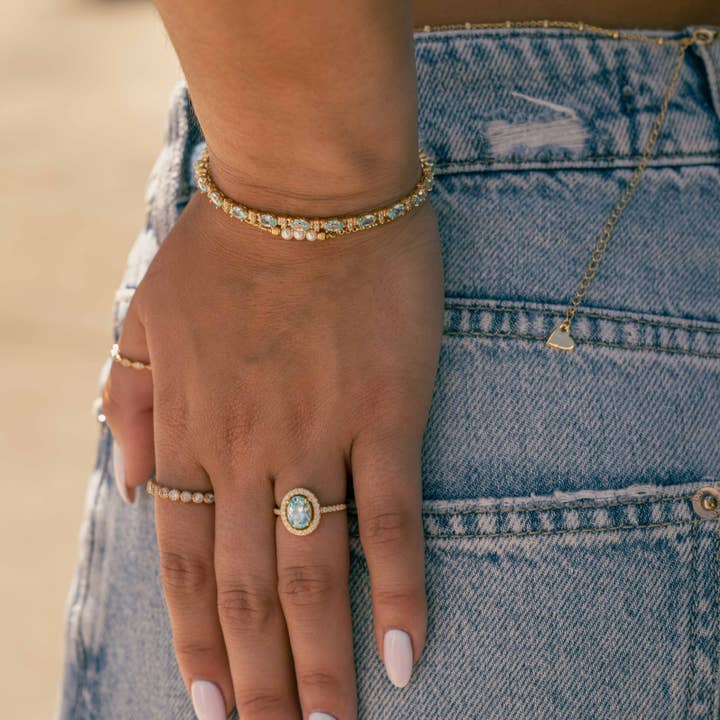 Sami Jewels - Wholesale Tennis Bracelet - Aquamarine Tennis Bracelet3