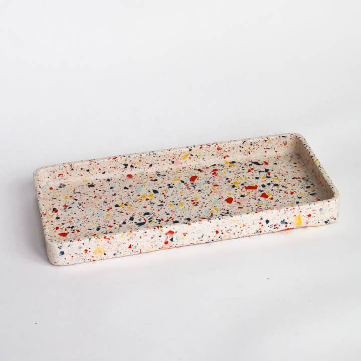 Rectangular Tray- CONFETTI for wholesale by Terrazzo Parazo