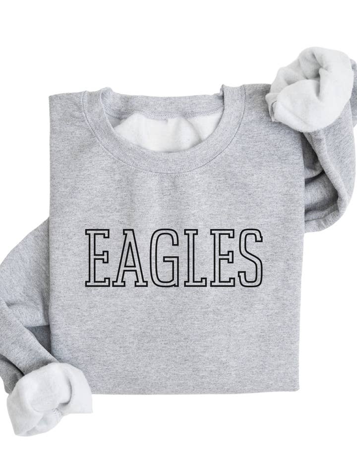 Custom Mascot Graphic Crew Sweatshirt for wholesale by Fan Gear Central