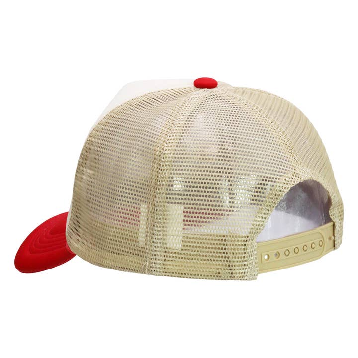 Cap Zone - Vente Casquette de camionneur – femme - Chapeau de camionneur en mousse multicolore à cinq panneaux41