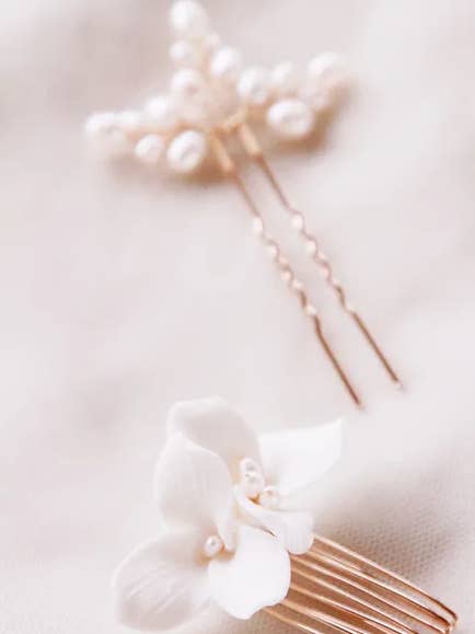 Cold porcelain bridal pins for wholesale by Lily in love