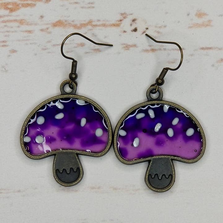 MUSHROOM oorbellen met gevle voor wholesale door Queer Colors