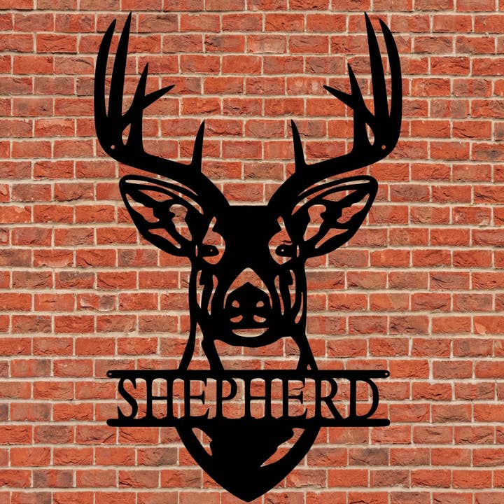 Deer Antler Monogram for wholesale by Sea Biscuit Metal Designs