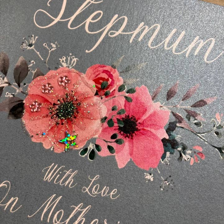 White Cotton Cards - Wholesale Mother’s Day card - Stepmum - On Mothering Sunday (M25-9-Sm)1