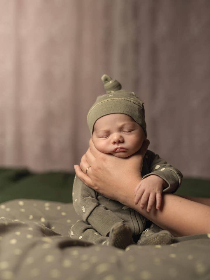 L'ovedbaby - Venta al por mayor Manta de cama - Niños y bebés - Manta Orgánica Acogedora en Hojas de Cazador