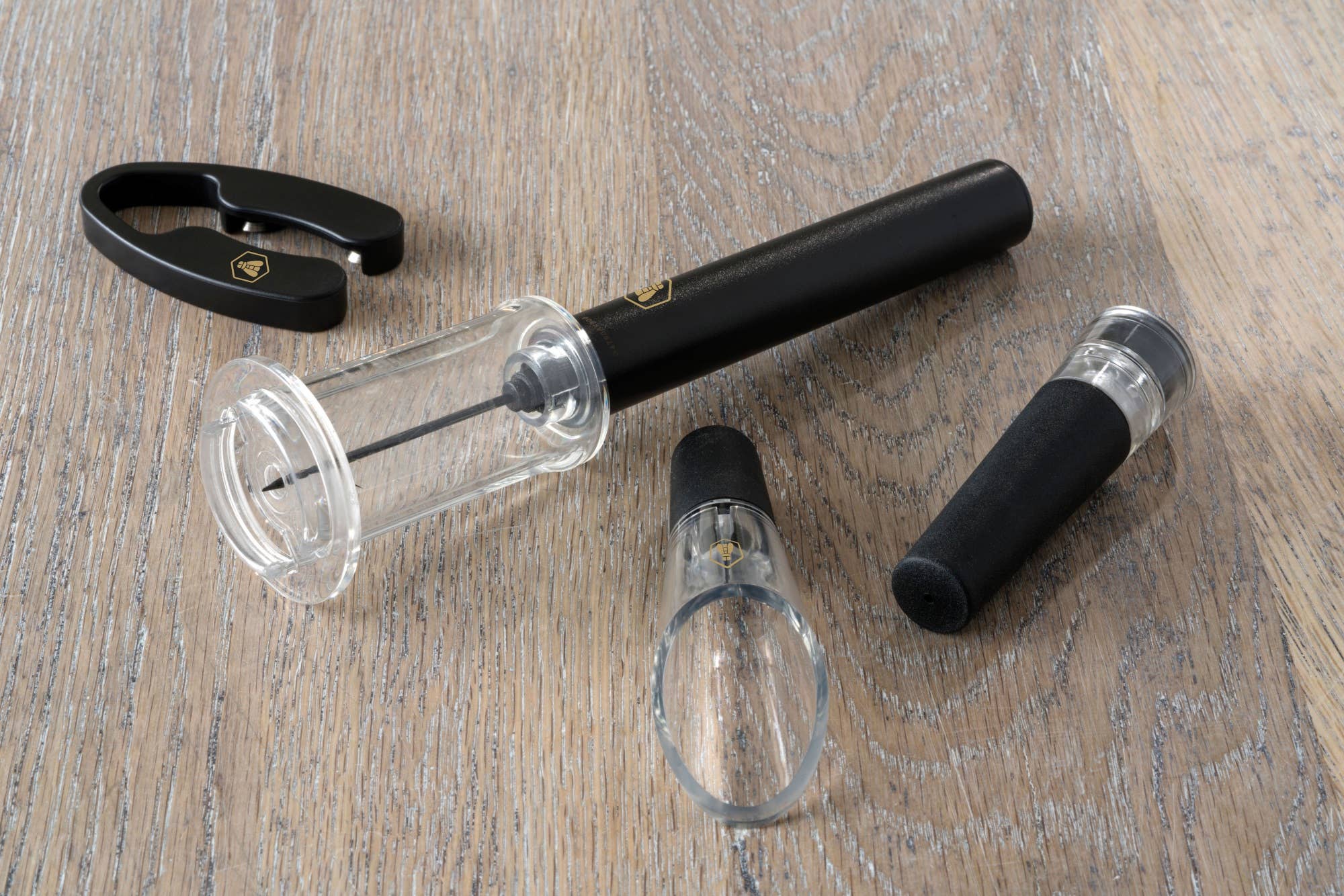 Laguiole - Wholesale Wijnbenodigdhedenset - Luchtdrukkurkentrekker en wijnaccessoires set3