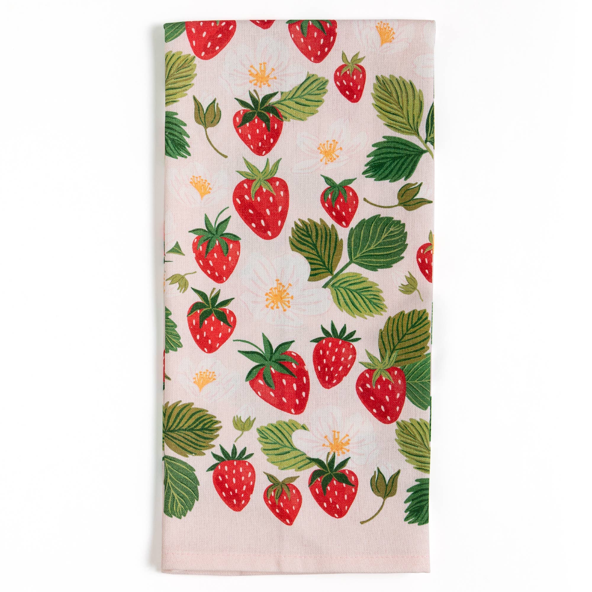 Paper Farm Press - Wholesale Tea Towel - Strawberry Patch Tea Towel4