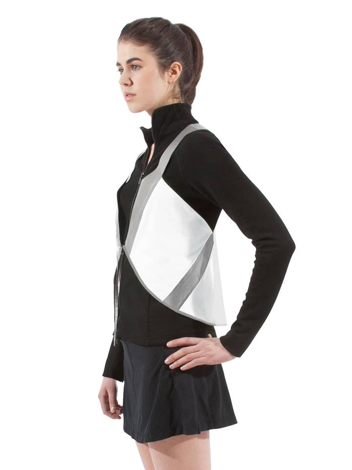 Vespertine NYC - Wholesale Safety vest – Unisex - The Vespert Reflective Vest, Eco White3
