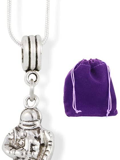Emerald Park Jewelry Astronaut Necklace | Spaceman Charm Sna for wholesale by Dave The Bunny