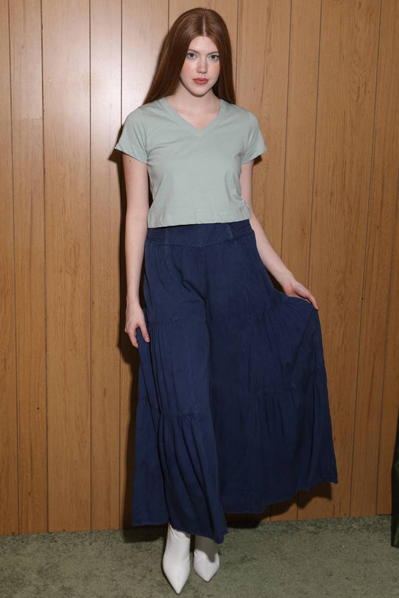 ANGIE - Wholesale Pants - Women's - B3690-ASIS WIDE LEG PANTS WITH V YOKE WAIST BAND4