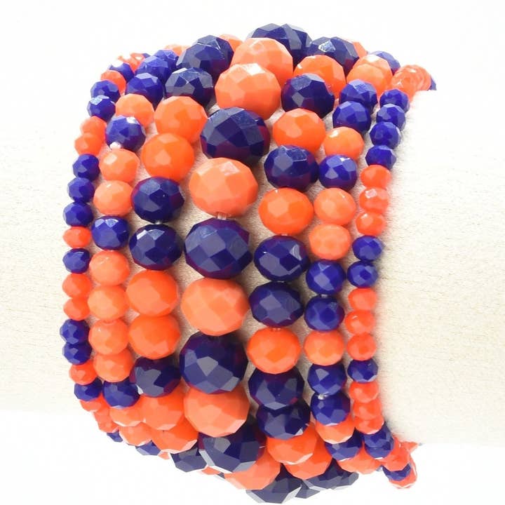 MiMi Wholesale - Wholesale Jewelry Set - CB2177 7 Piece Glass Beaded Bracelet Jewelry Set29