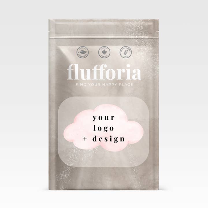 Custom Cotton Candy | Add logo design Gifting Party Favors for wholesale by Flufforia | Cotton Candy Spun Smarter