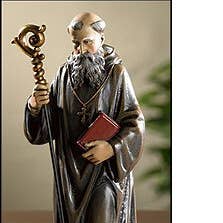 Toscana 8" St Benedict Statue for wholesale by Christian Brands Catholic