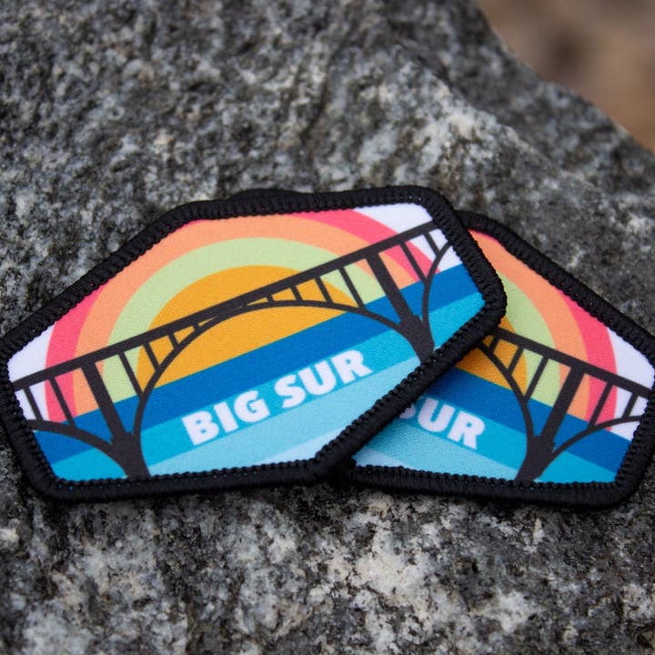 Human Nature Designs - Wholesale Patch - Big Sur Patch / California Patch - Velcro, 2.5" x 1.5"
