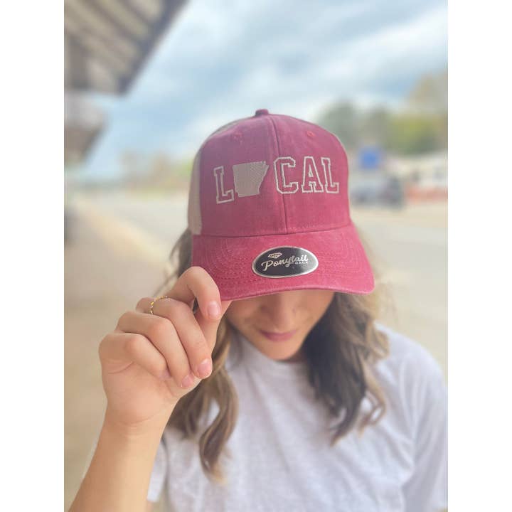 Adelle Linen - Wholesale Baseball Cap - Women's - Custom Local State Hat2