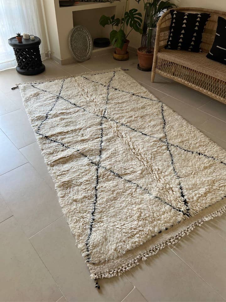 Tapete Berbere Beni Ouarain 242 x 145 cm por atacado de Okrë Shop