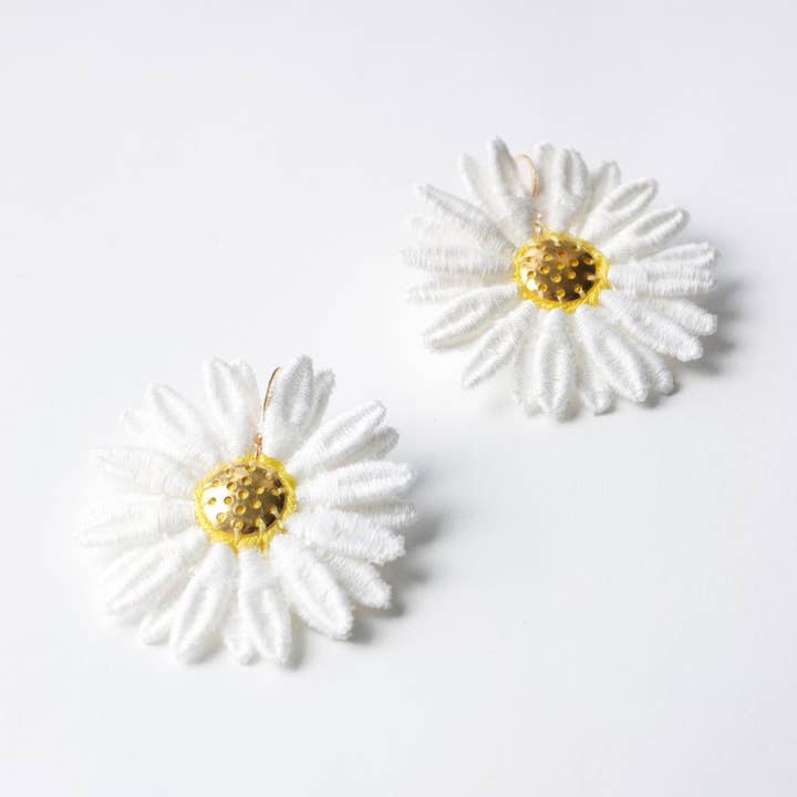 Marguerites earrings for wholesale by This Ilk