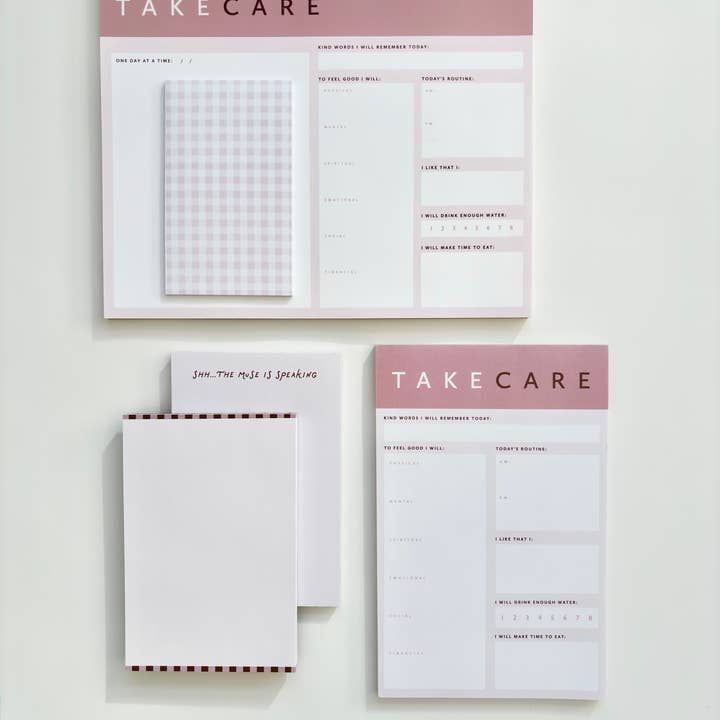 coux coux creative - Wholesale Notepad - Take Care Notepad (Large)1