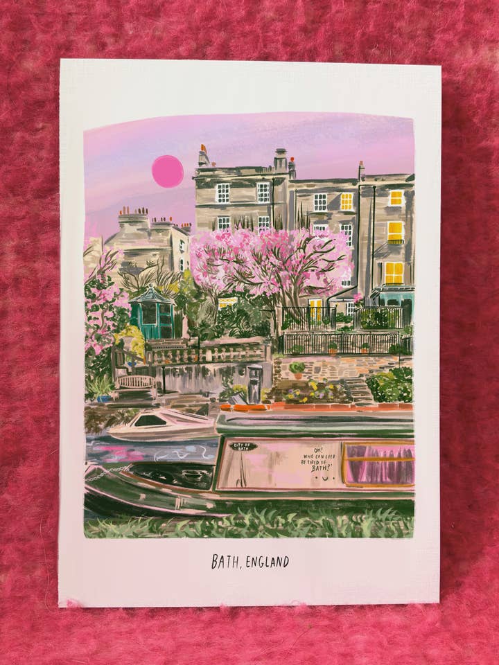 Bath, England Print for wholesale by Modge Design Studio