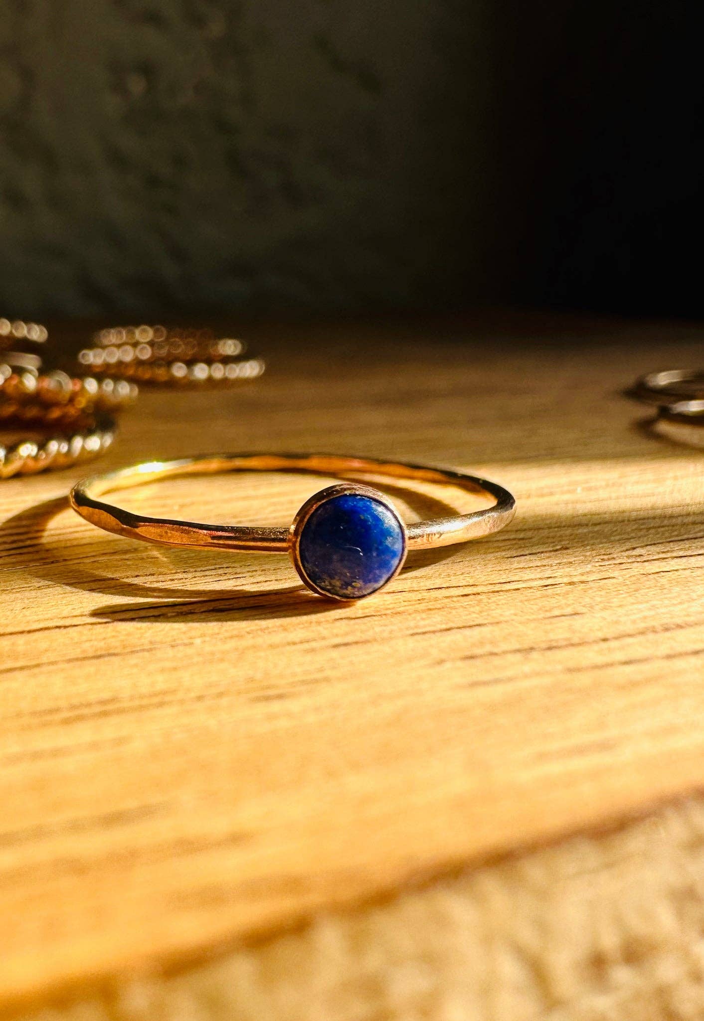 Notions of Lovely - Wholesale Multi-Stone Ring - Skinny Mini Jeweled Stacker Rings - 14k Gold Fill6