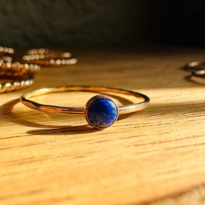 Notions of Lovely - Wholesale Multi-Stone Ring - Skinny Mini Jeweled Stacker Rings - 14k Gold Fill6