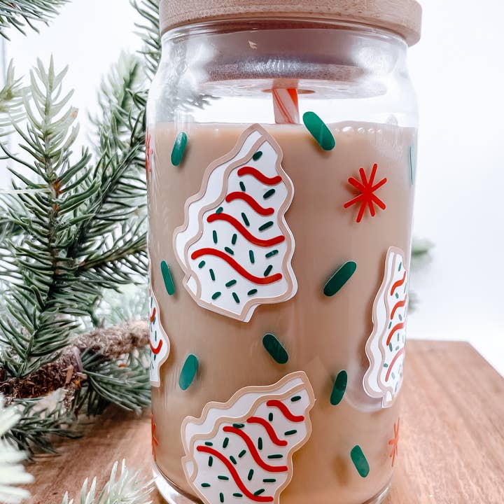 Wild Souls Co - Wholesale Drinking glass/cup - Christmas Tree Coffee Beer Can Glass Mug1