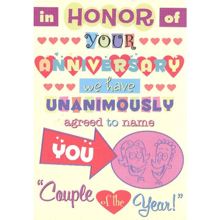 DICKENS INC. - Wholesale Anniversary Card - Anniversary Humorous | GRTC | SM | 64935G