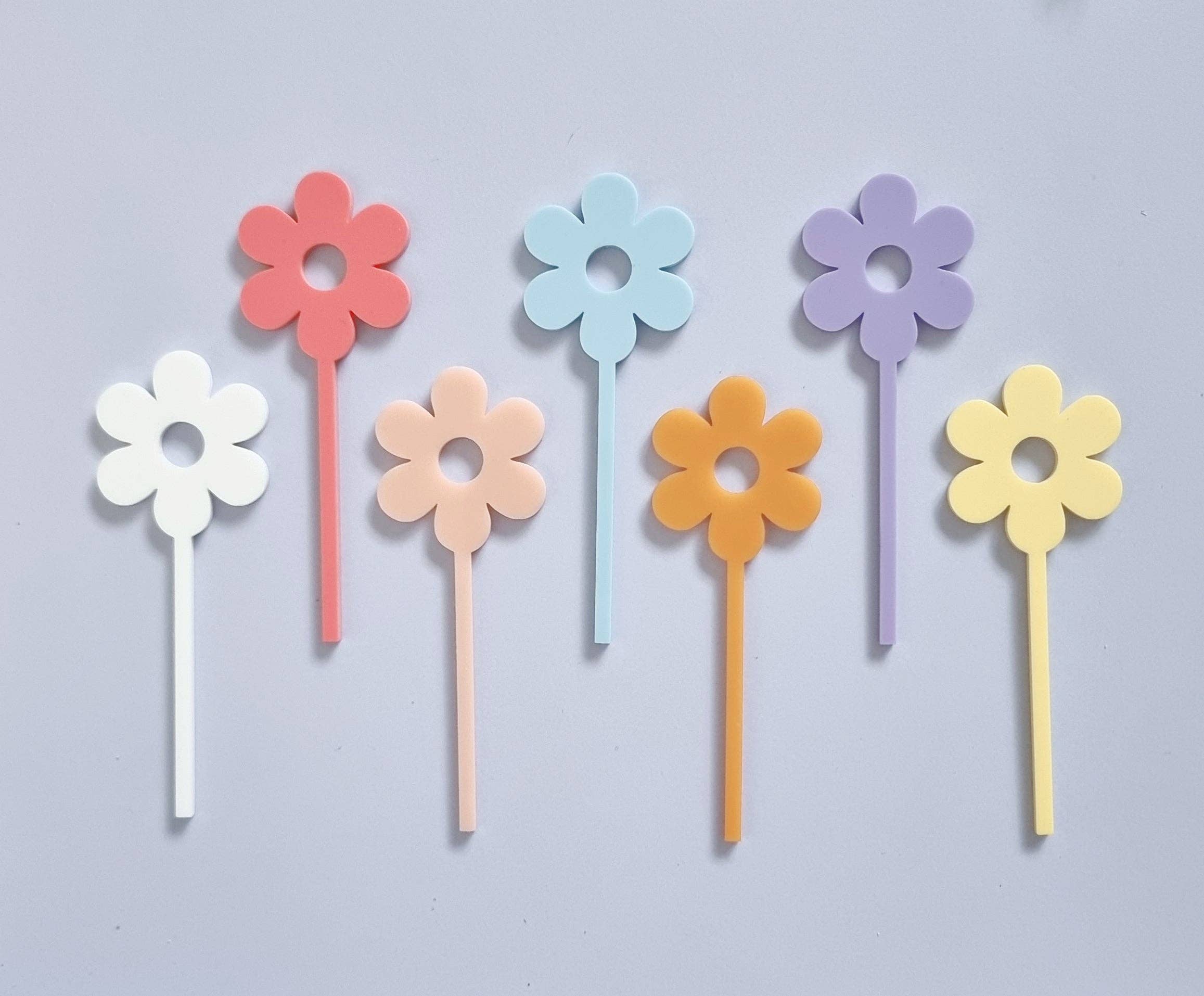 Felt in Bloom - Wholesale Cake/cupcake topper - Flower Cake Pick0