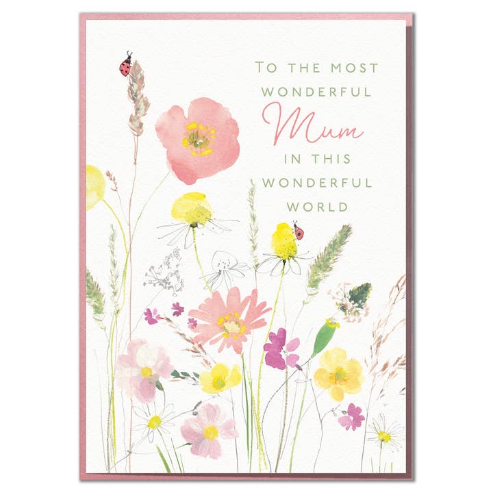 To The Most Wonderful Mum in This Wonderful World. Lovely for wholesale by Mungo And Shoddy