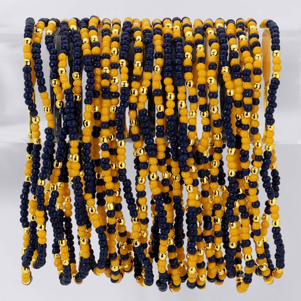 Splendid Iris - Wholesale Jewelry Set - Stretch Seed Bead GAME DAY Bracelets4