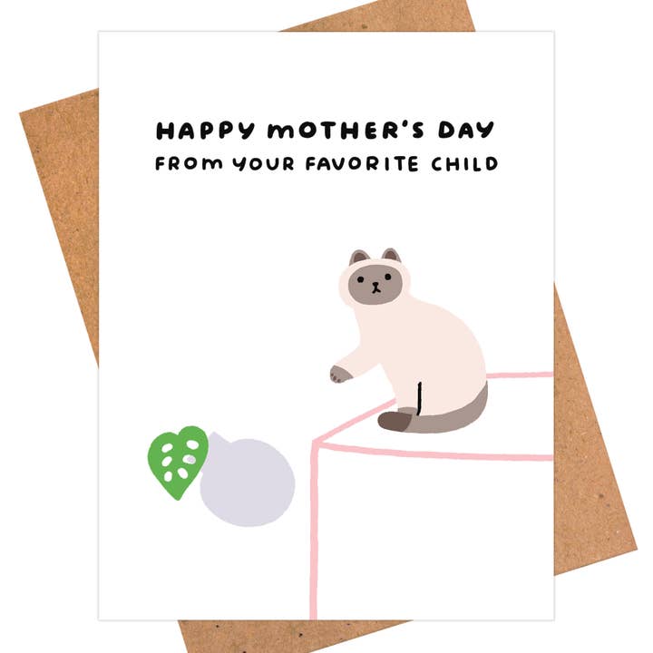 Lustige Katzen-Muttertagskarte - Für Mama für den Großhandel von iej studio