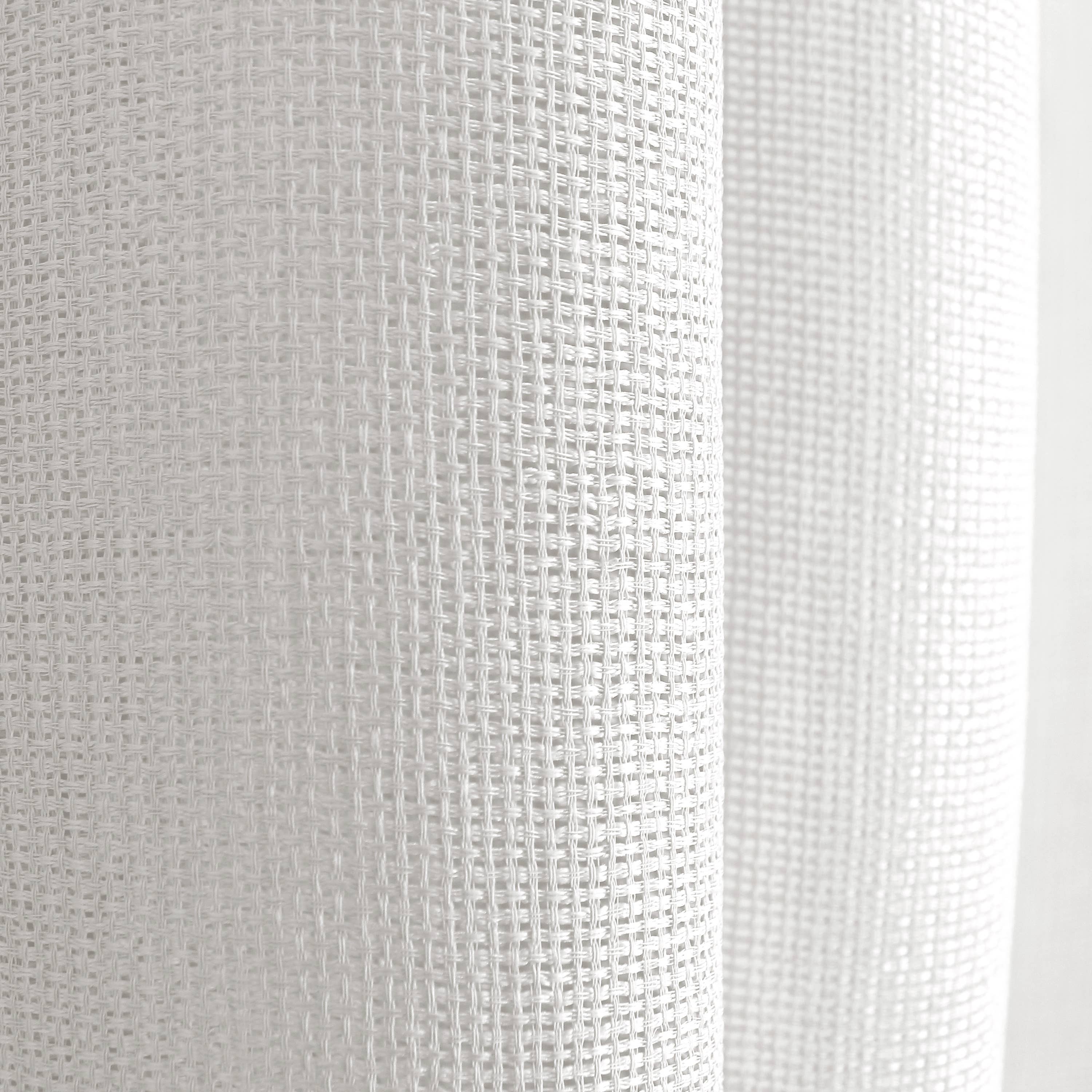 DECOSTARS - CmaDECO - Vente Rideaux - Voilage ajouré avec Œillets, 140x240cm, Collection JELLY19