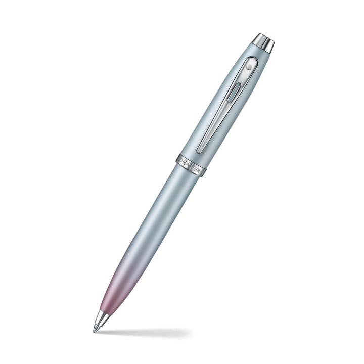 Sheaffer 100 9376 Expressions Blue and Pink Pearlised Gradient Ballpoint Pen with Chrome-plated Trims for wholesale by Sheaffer Pens