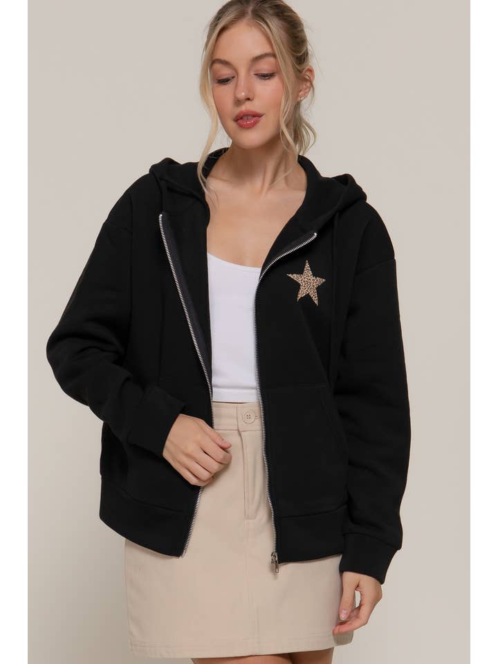 Active Basic | Active USA - Wholesale Hoodie - Women's - Long Sleeve Front & back Print Zip-Up Hoodie Jacket12