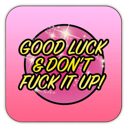 Coasters 'Good Luck' by Bite Your Granny for wholesale by ART WOW