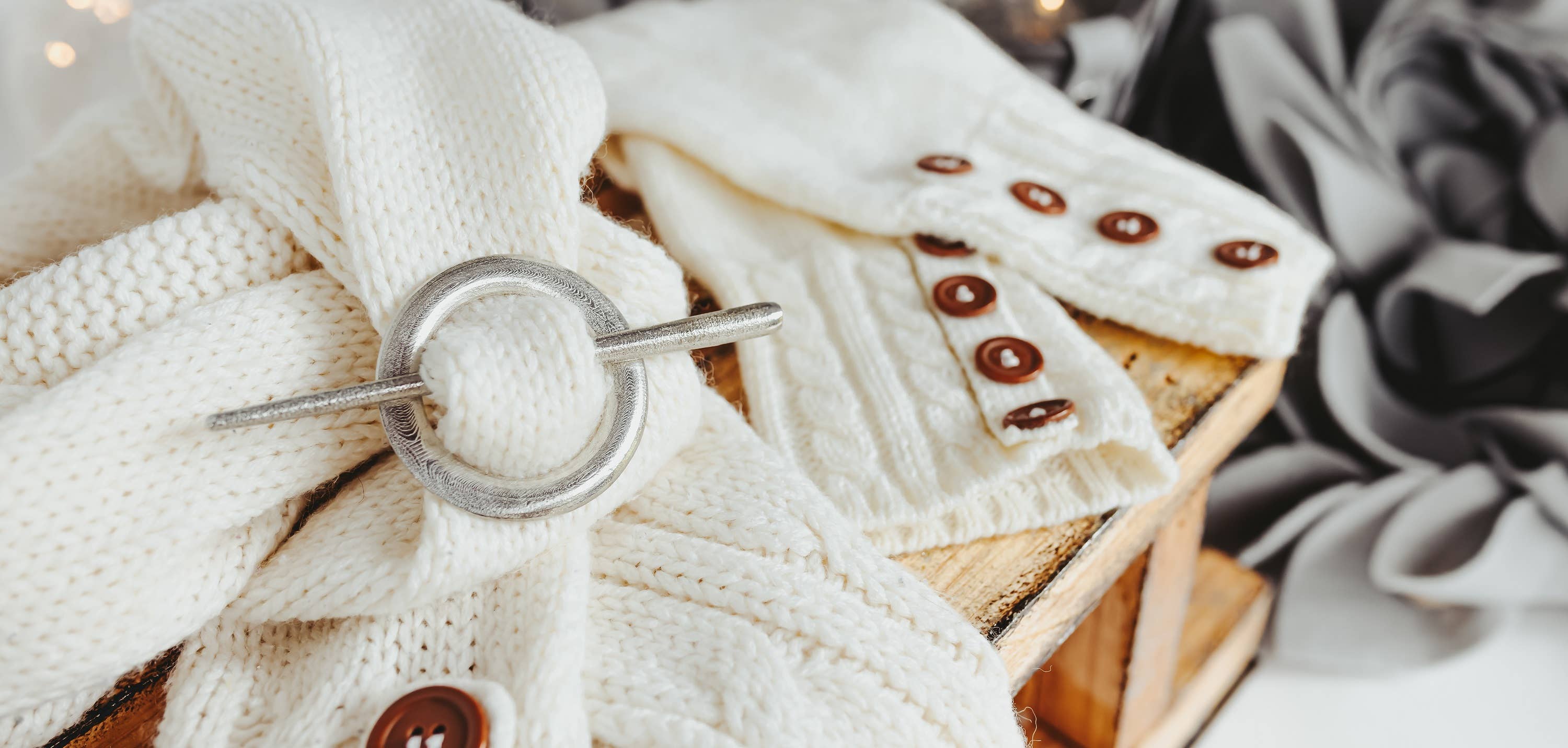 House of Morgan Pewter - Wholesale Scarf Clip - Women's - Scarf Ring and Pin - Scarf Jewelry for Wool Scarves5