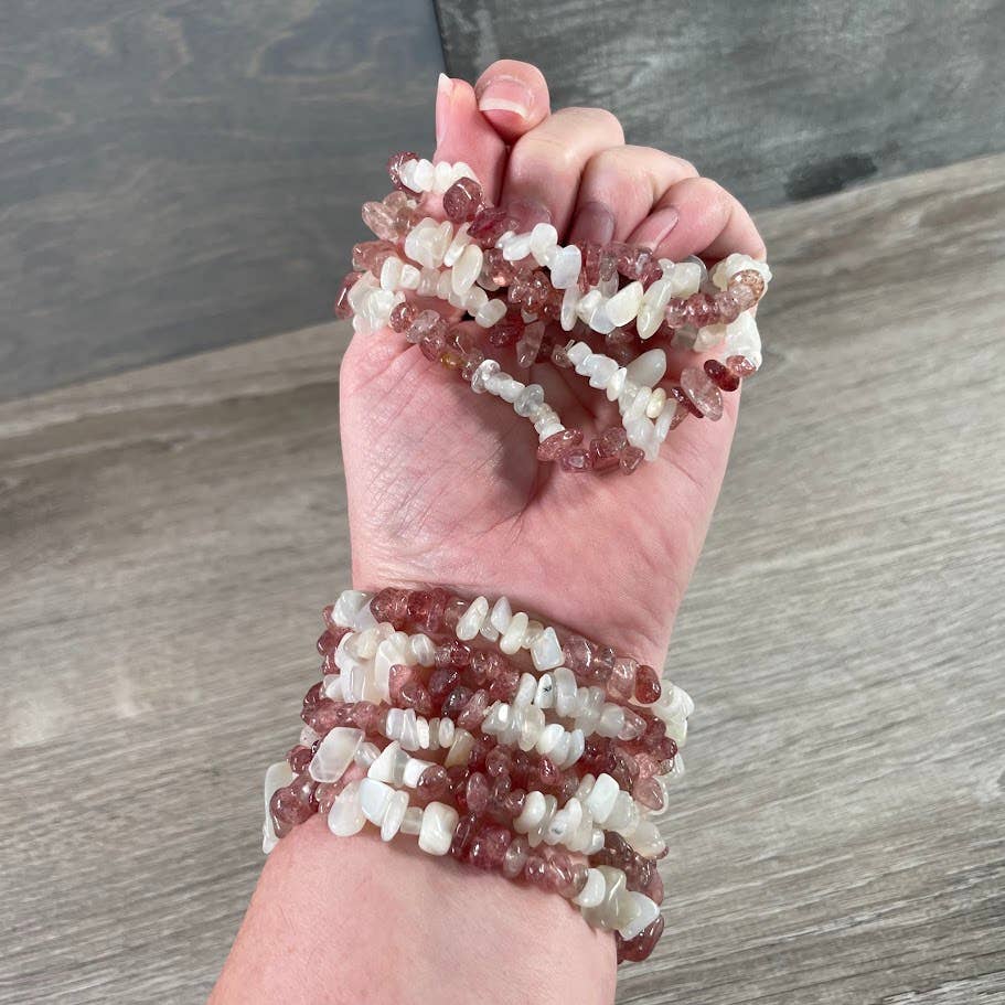 Keystone Crystals - Wholesale Beaded Bracelet - Multi-Stone Gemstone Chip Bracelets –  Wholesale Crystals11
