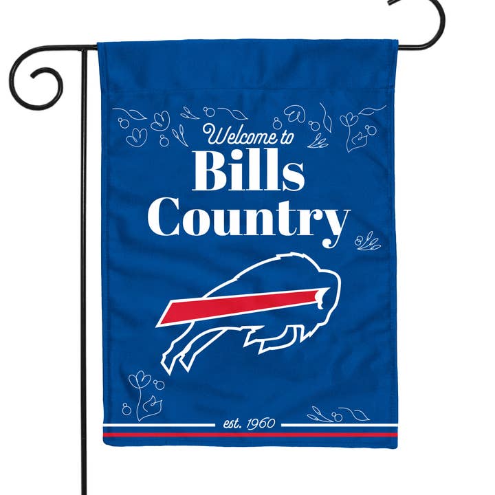 Rico Industries - Wholesale Flag - Buffalo Bills Double Sided Garden Flag0