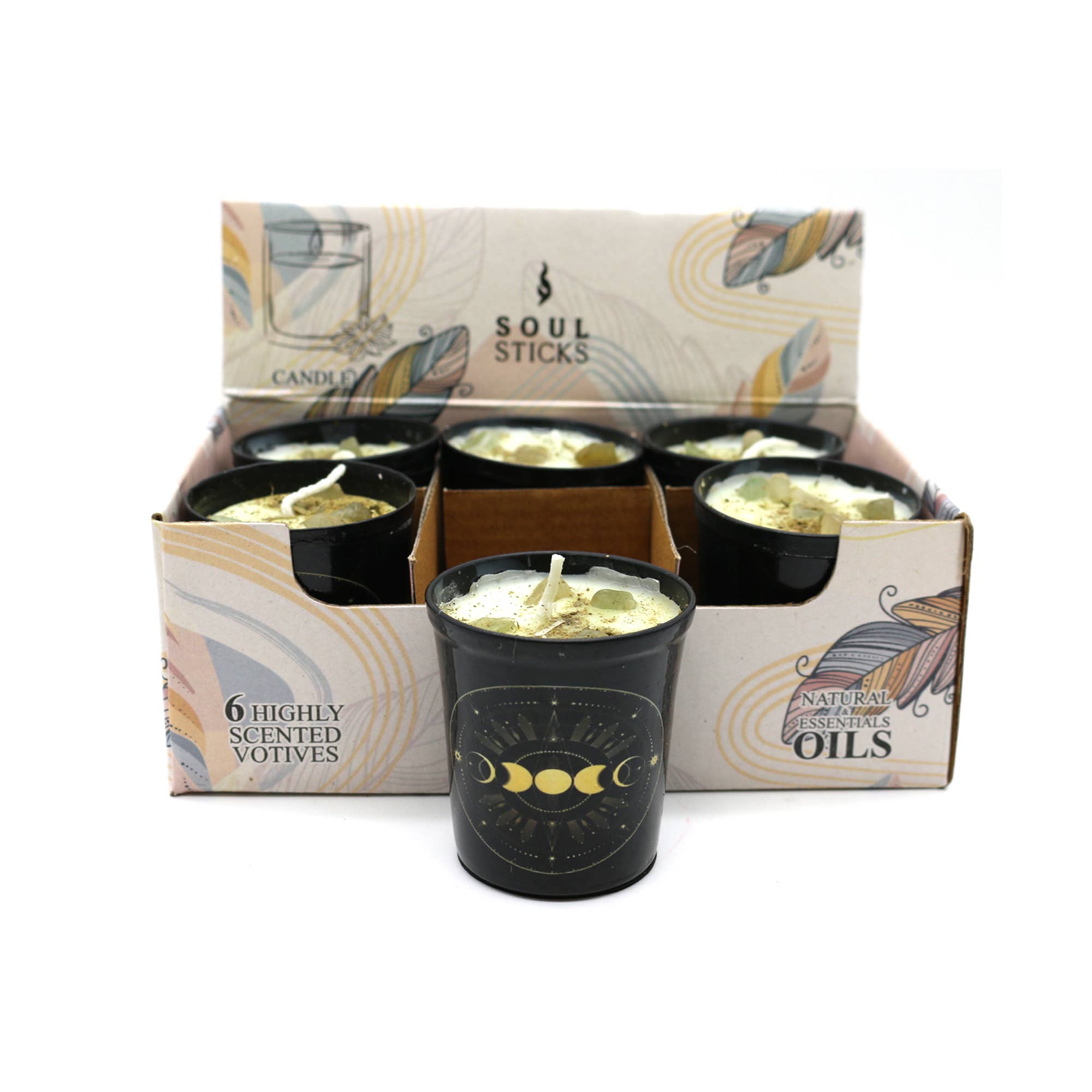 Designs by Deekay Inc. - Wholesale Jar/Filled Candle - Golden Moons Scented Votive Candles (6)1