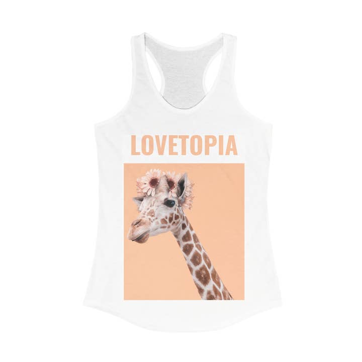 LOVETOPIA Giraffe Sleeveless Tank Top for wholesale by myladylilly
