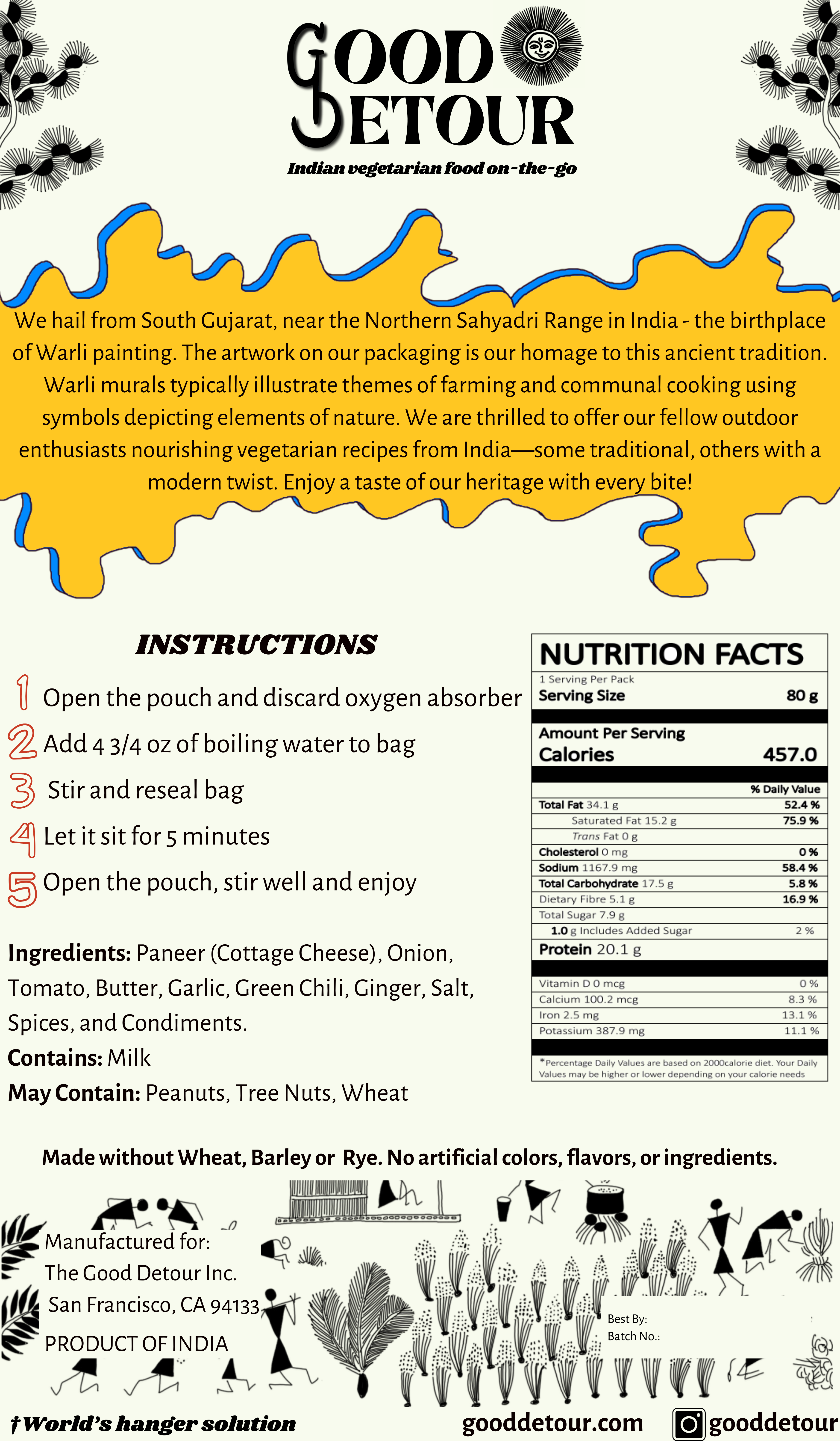 Good Detour - Wholesale DIY Food Kit - Paneer Scramble3