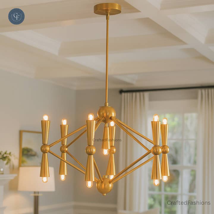 Caracas 13-Bulb Chandelier – Stunning and luxurious for wholesale by Crafted Fashions