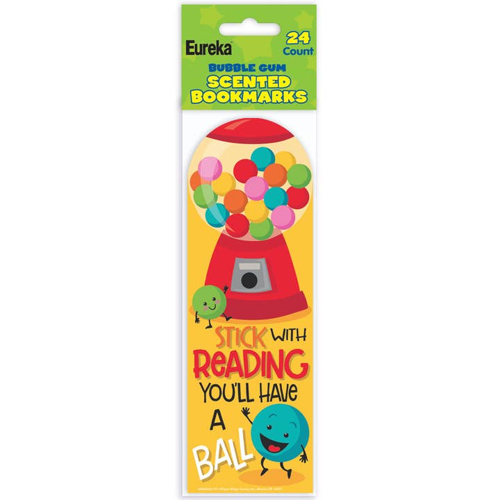 Bubble Gum Scented Bookmark for wholesale by Eureka School Products