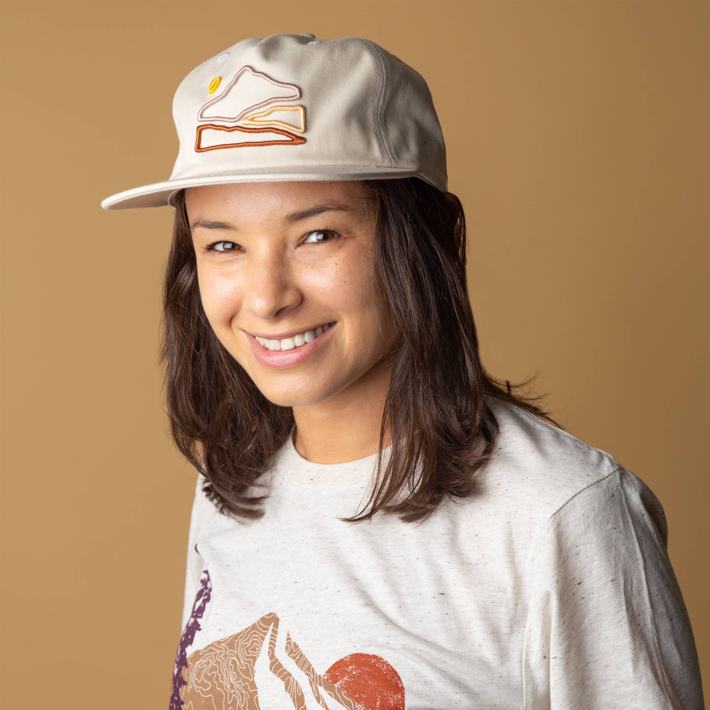 Tender Loving Empire - Wholesale Flat Brim Cap - Unisex - Mountainscape Hat (White)1