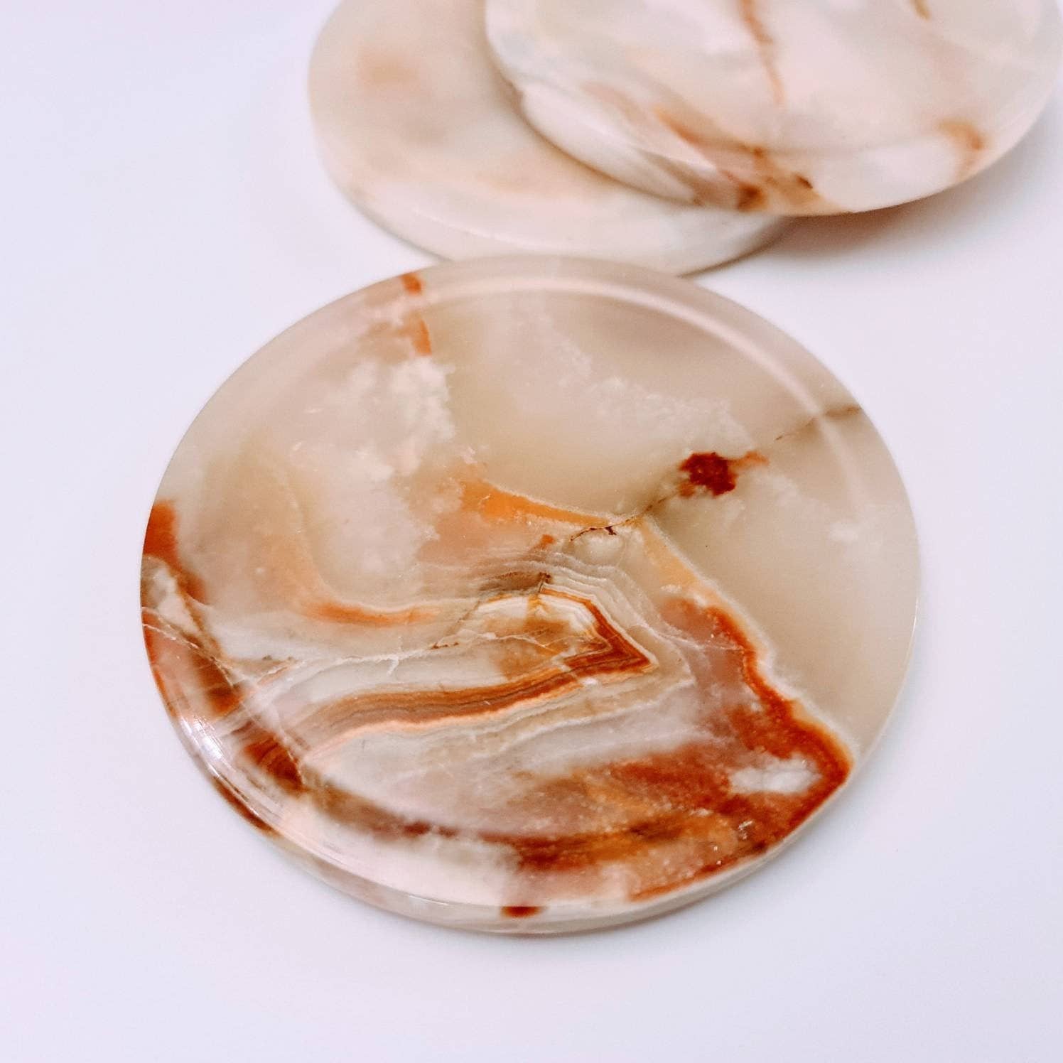 Gemstone Gifts Ltd. – wholesale Coasters – Onyx Tea Coasters - Set of 67