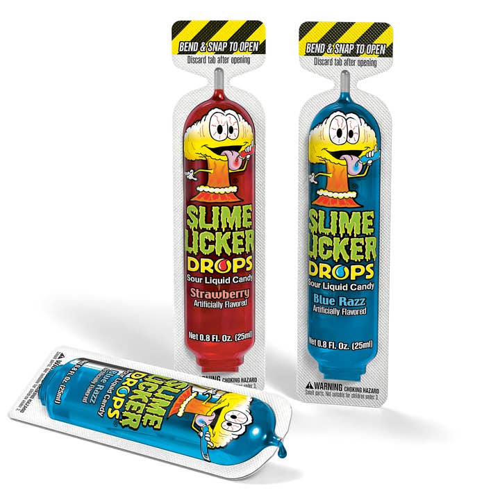 Grandpa Joe's Candy Shop - Wholesale Snack Bar - Toxic Waste Slime Licker Drops, 30ct